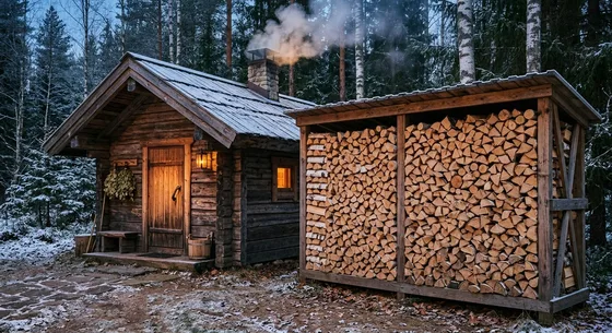 Укладка дров в Клину, улица Заречная, 9